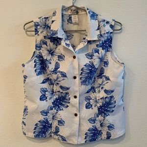 Sleeveless Hawaiian Shirt